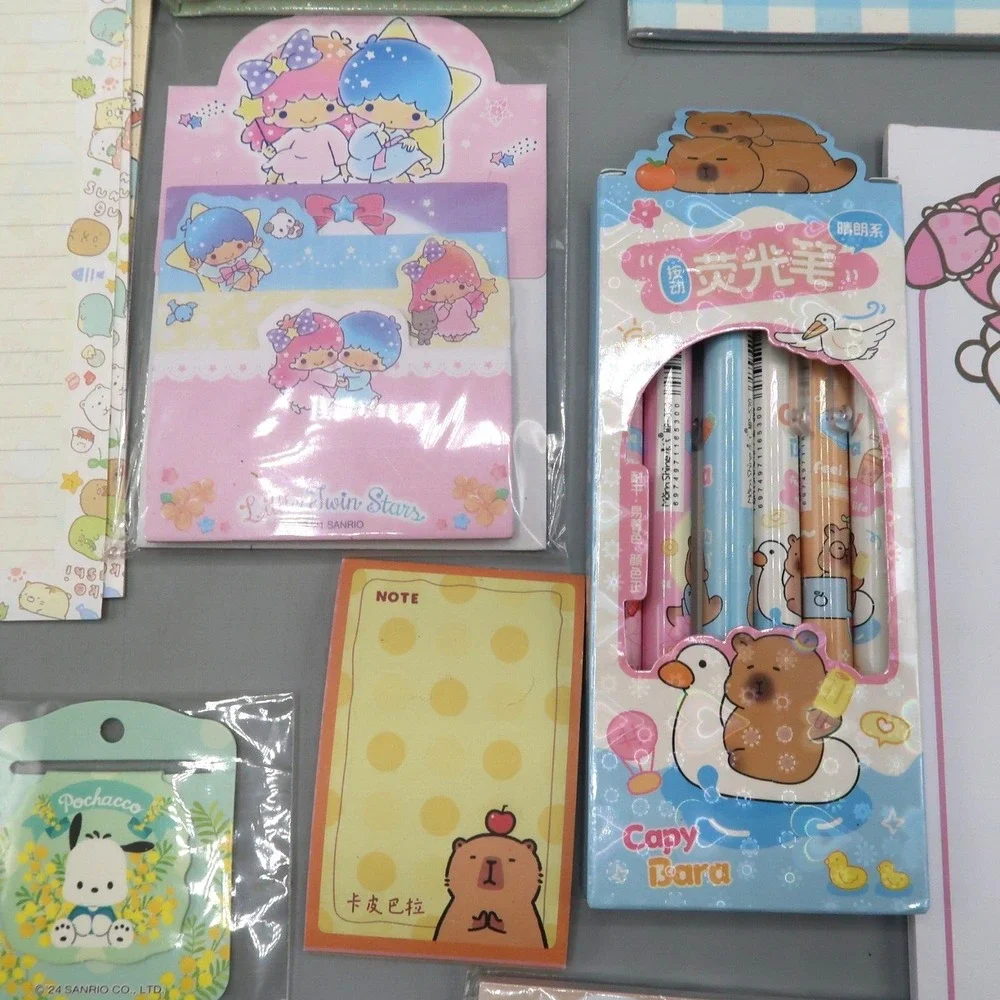 Pochacco Sanrio Stationary Lot Anime Pen Notepad Sticky Notes